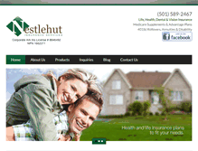 Tablet Screenshot of nestlehutinsurance.com